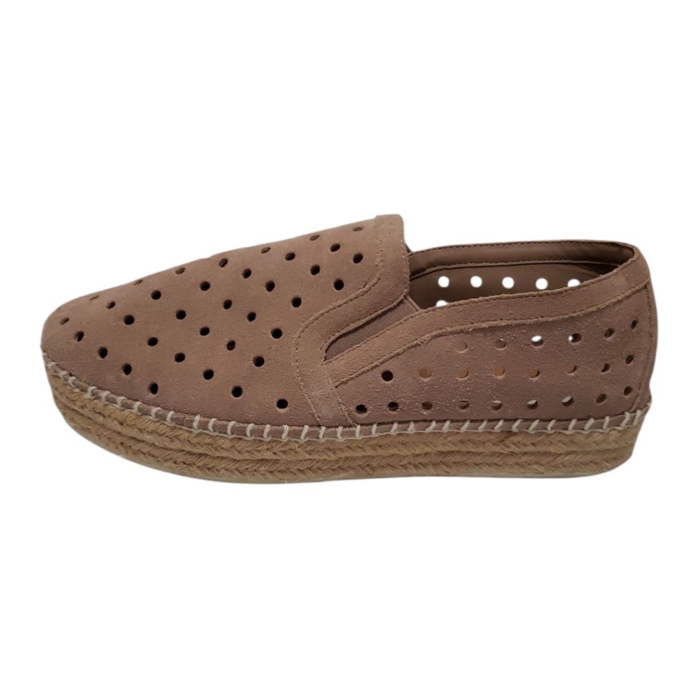 Steve Madden Widmer Platform Suede Espadrille Shoes Size 8.5